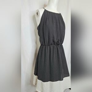 Mauricess Black and White Polka Dot‎ Dress Size M